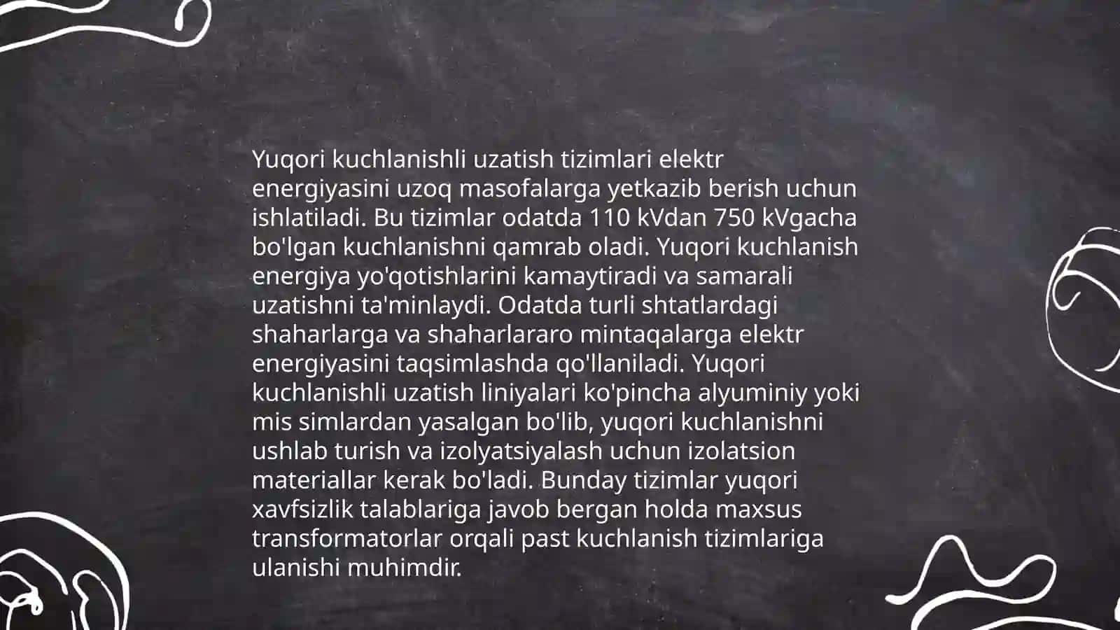 Elektr energiyani uzatish yo'llari 4