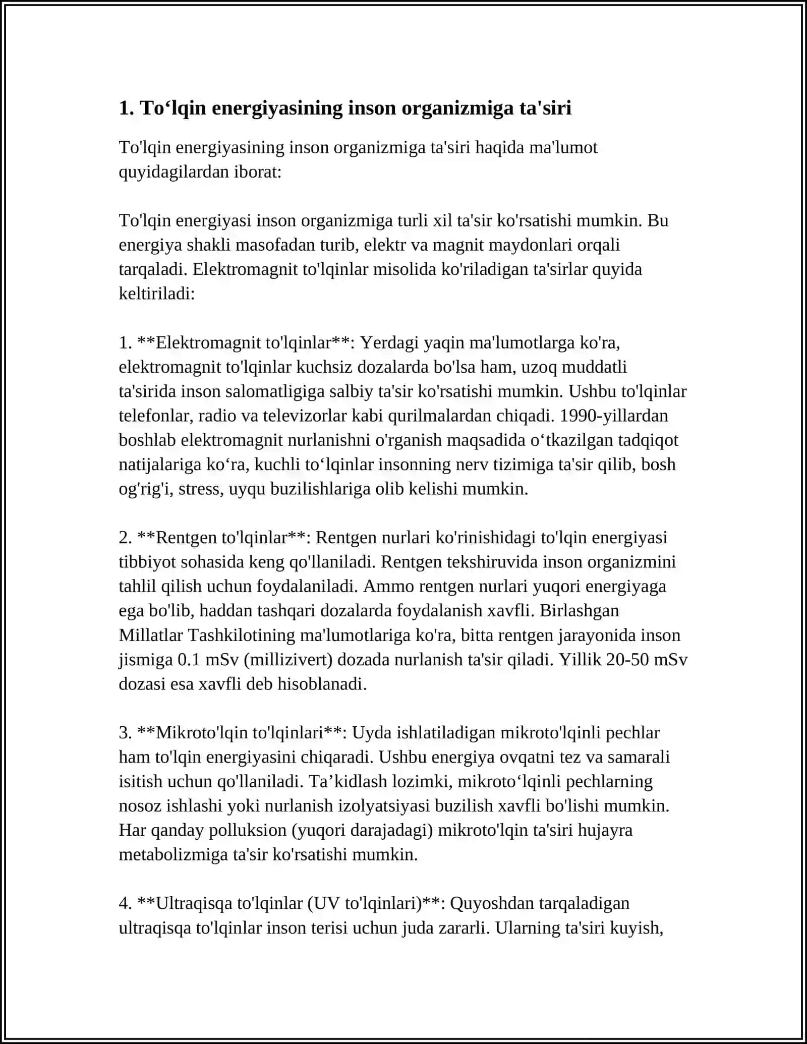 To‘lqin energiyasining inson organizmiga ta'siri 4