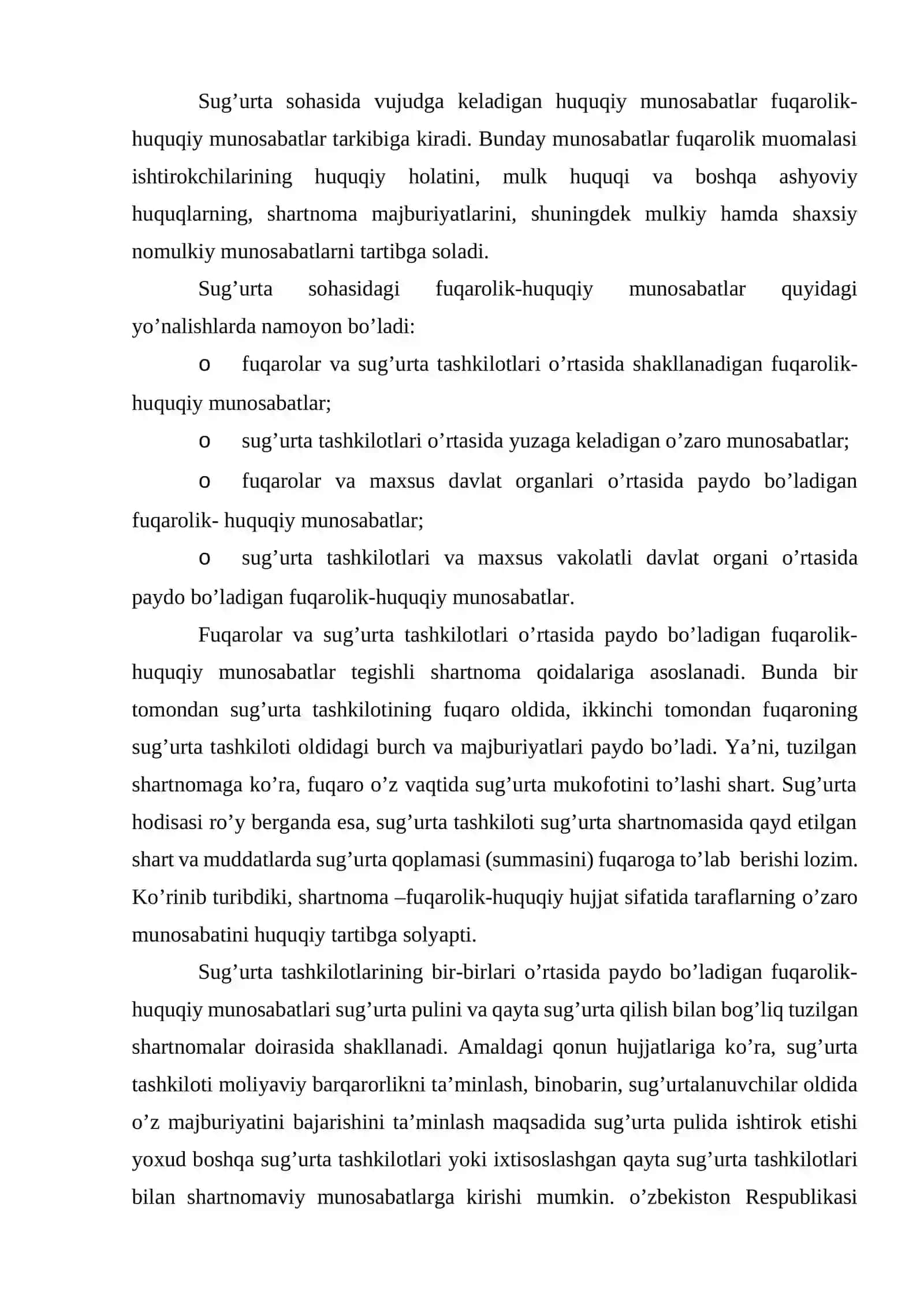 “Sug’urta ishi” fanining mazmuni va mohiyati 4