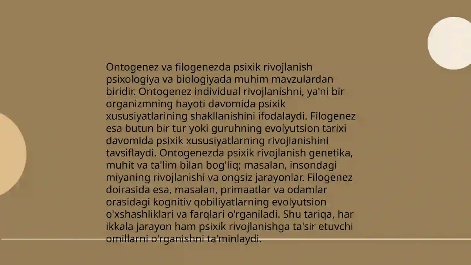 Psixik rivojlanish va uni davrlashtirish muammosi 4