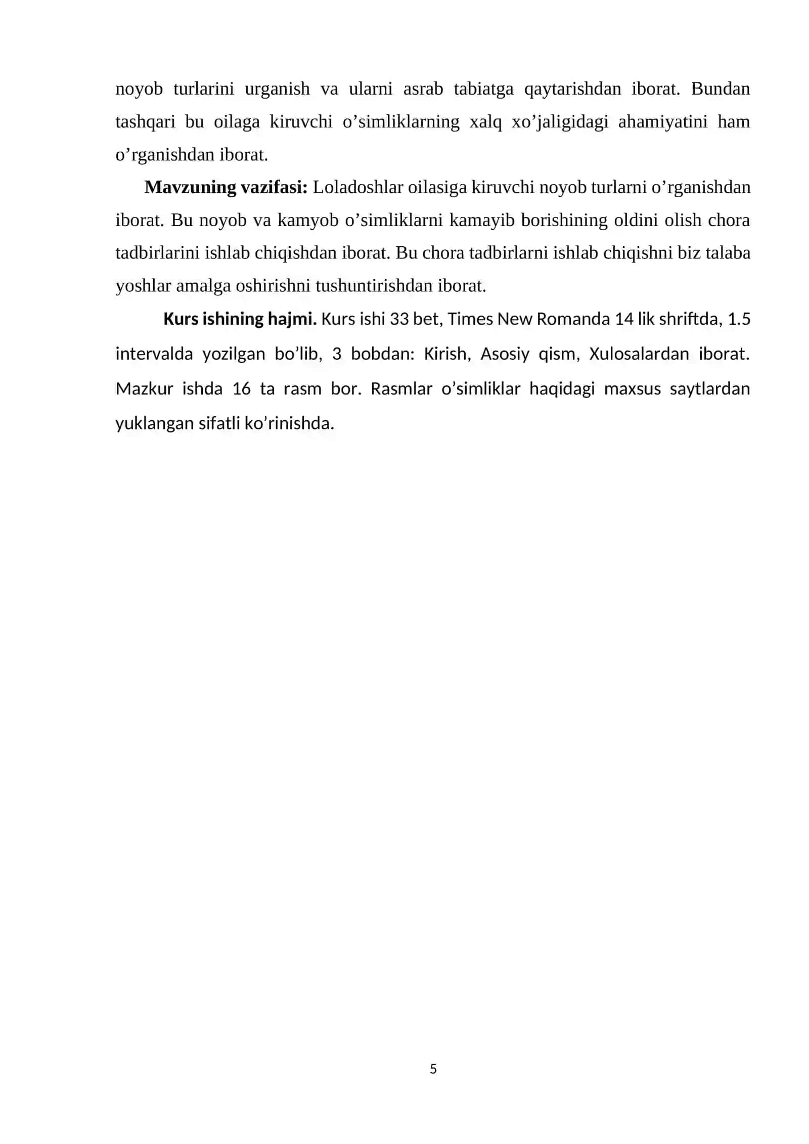 Mavzu: Loladoshlar oilasi 4