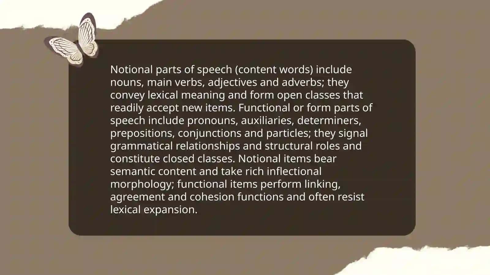 Notional parts of speech 4