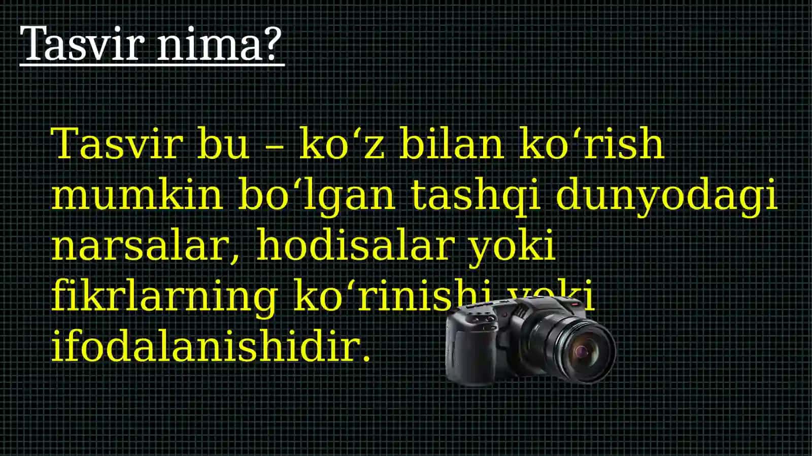 Tasvirlarga dastlabki ishlov berish 4