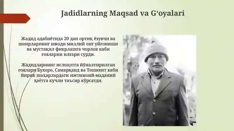 Jadidchilik adabiyotining hozirgi oʻzbek adabiyotida tutgan ahamiyati 4