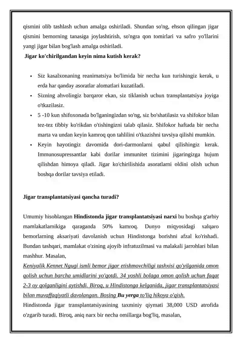 JIGAR TRANSPLANTATSIYASI 4