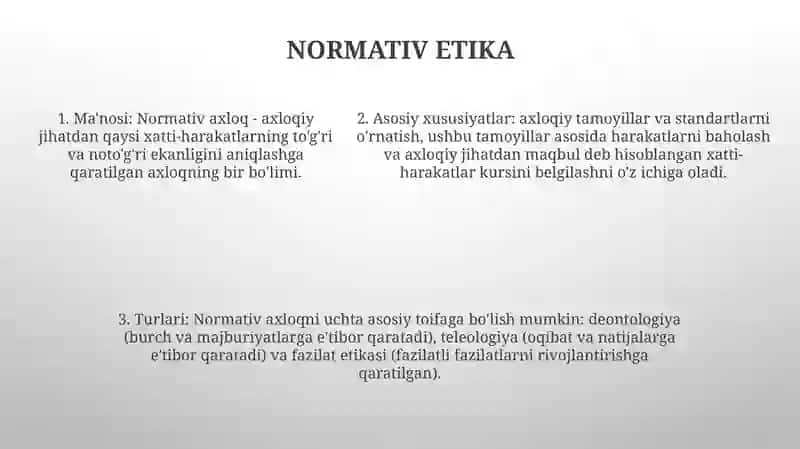 Axloq Falsafasi (Etika) 4