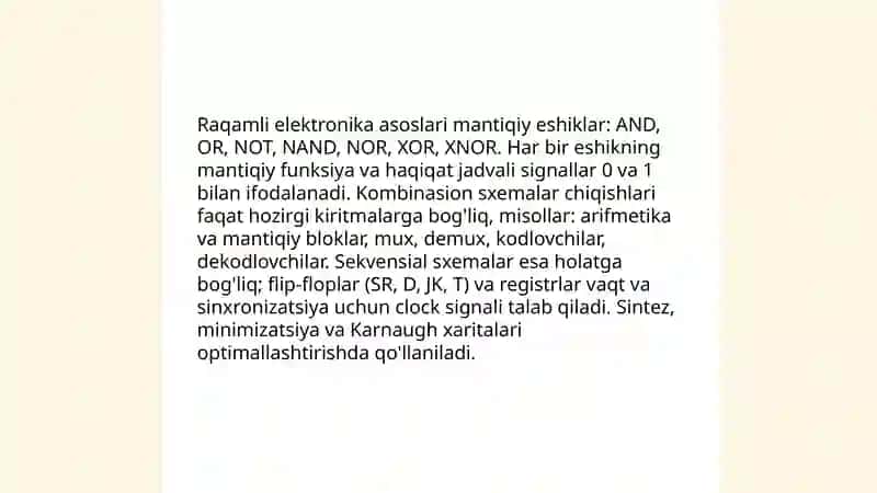 Elektronika va sxemalar 4