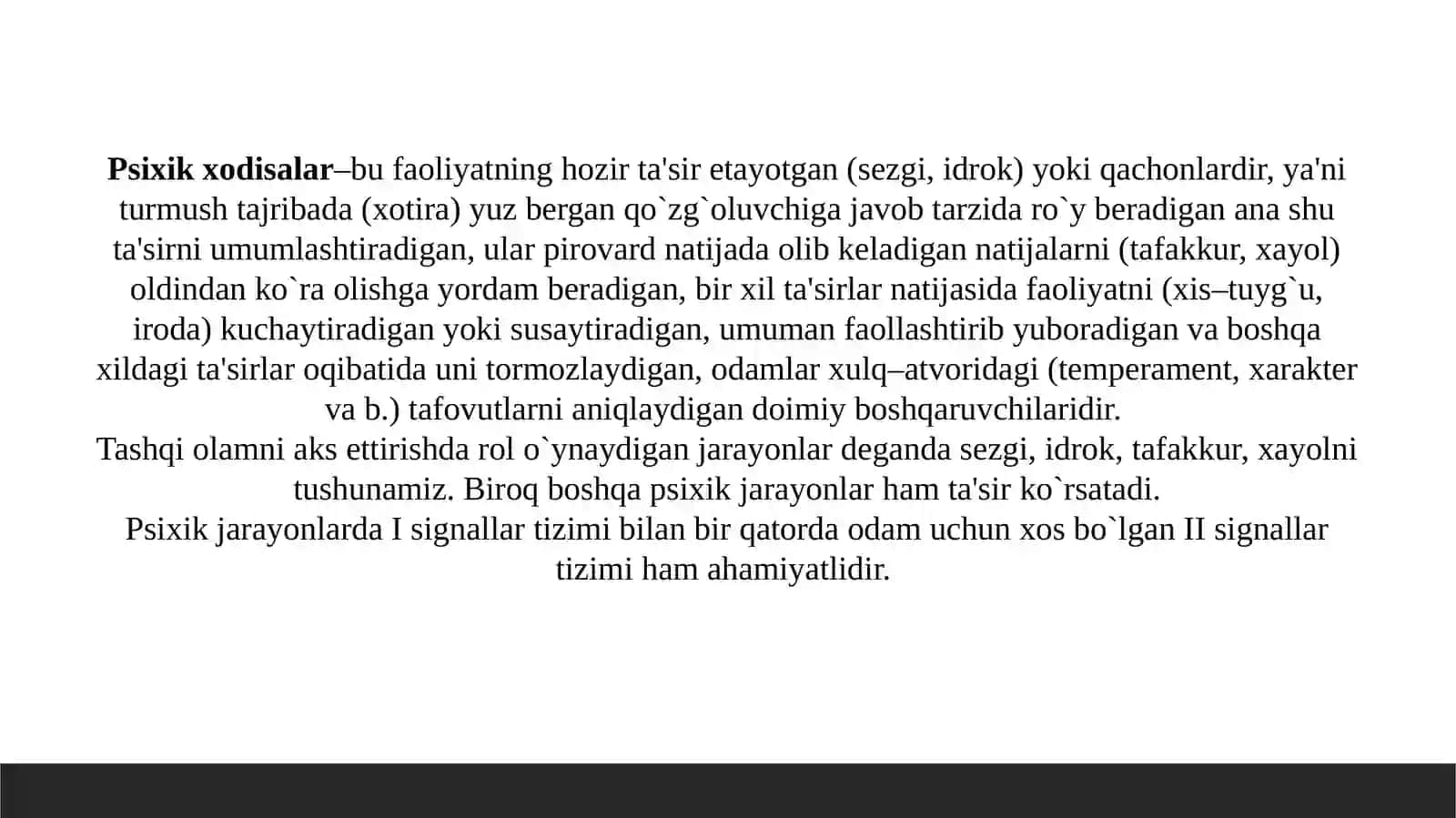 Psixik jarayonlar 4