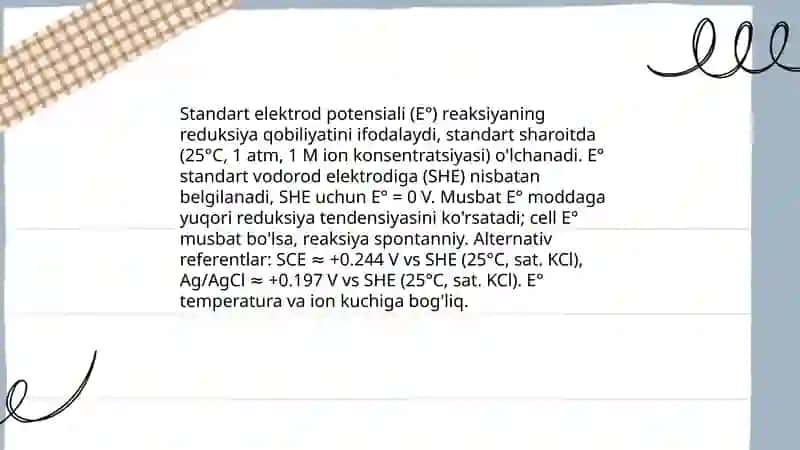 Oksidlanish-qaytarilish potensiali 4