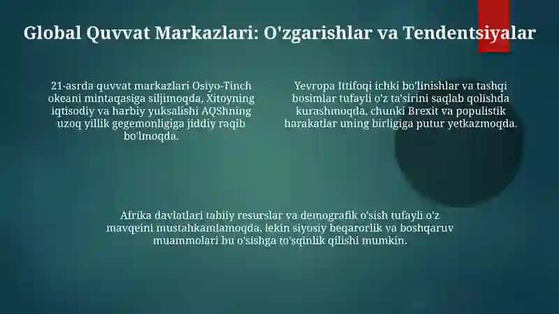 Zamonaviy Geosiyosiy jarayonlar 4