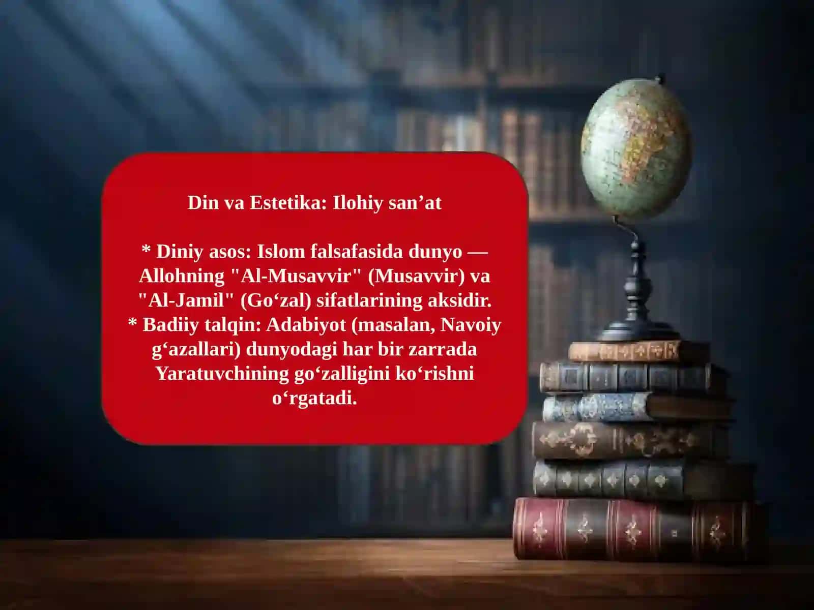 Dunyoni estetik idrok etishda badiiy asarlarning ahamiyati 4