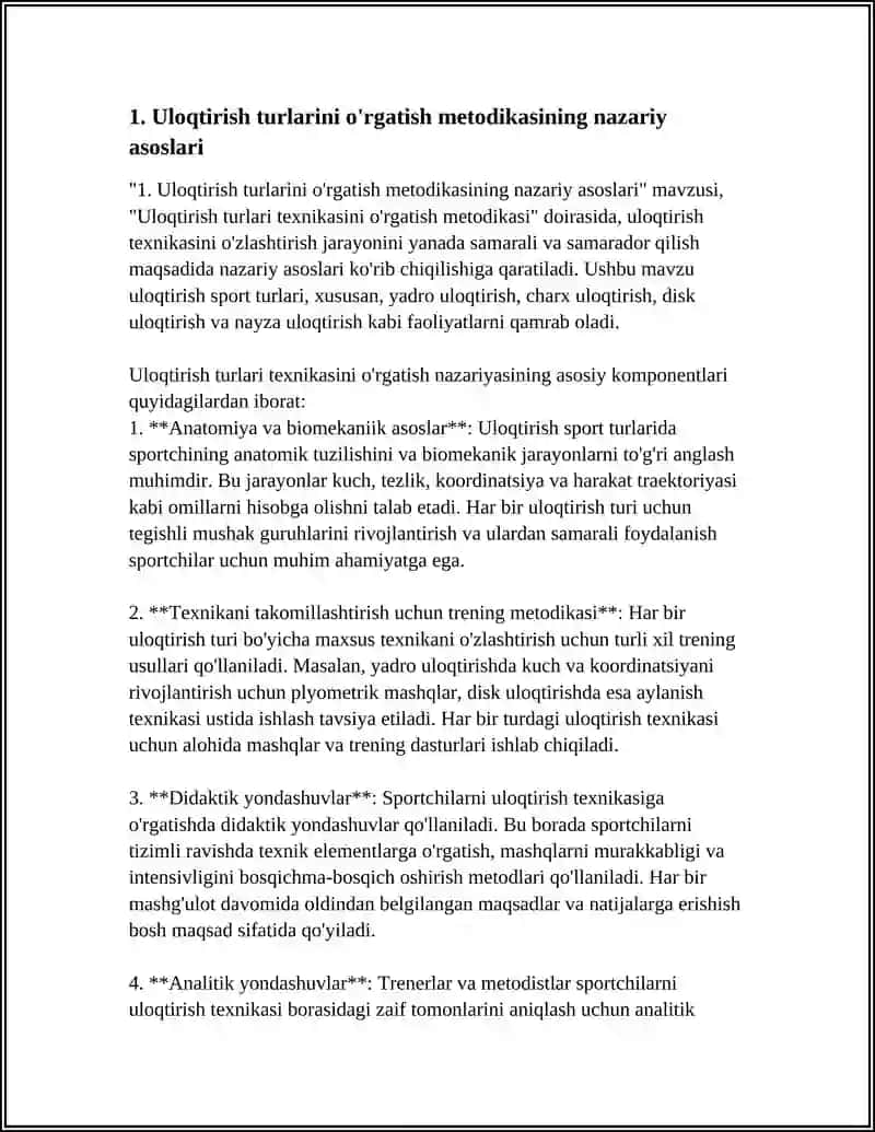 Uloqtirish turlari texnikasini o'rgatish metodikasi 4