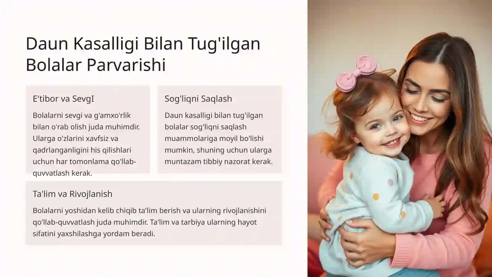 Daun Kasalligi: Tushunish va Qo'llab-quvvatlash 4