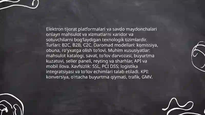 Elektron biznes va Mobil tijorat tushunchasi 4