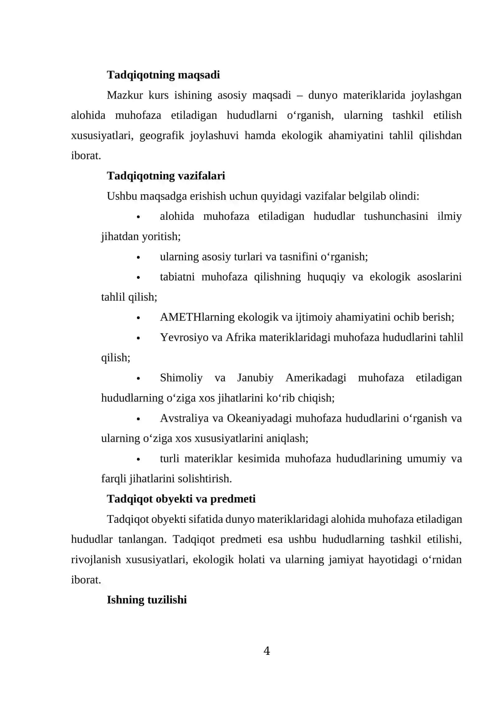 MATERIKLARNING ALOHIDA MUHOFAZA ETILADIGAN HUDUDLARI 4