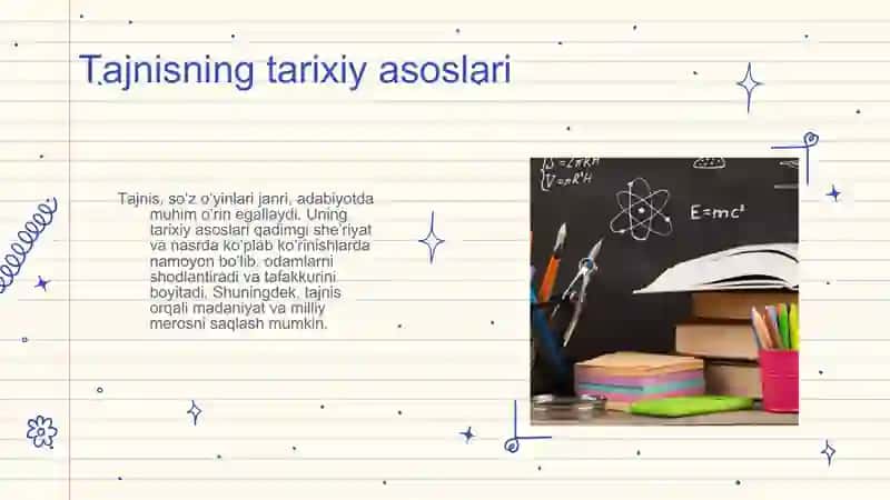 Tajnis (so‘z o‘yinlari)ning adabiyotdagi o’rni 4