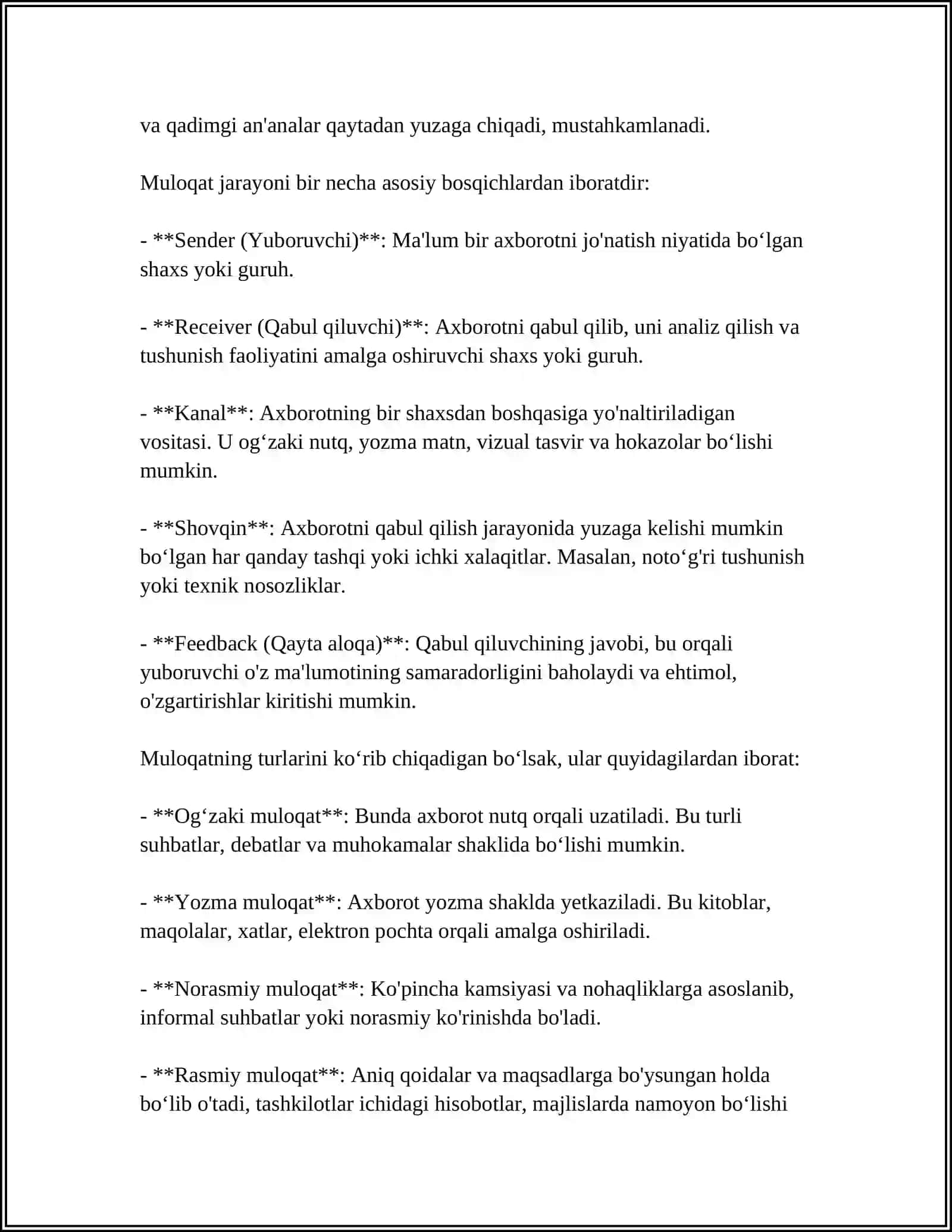 Muloqat Haqida Tushuncha 4