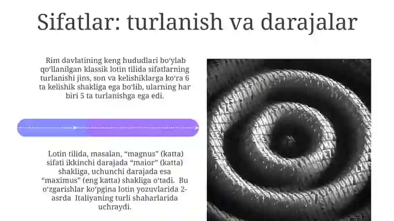 Lotin tili morfologiyasi 4