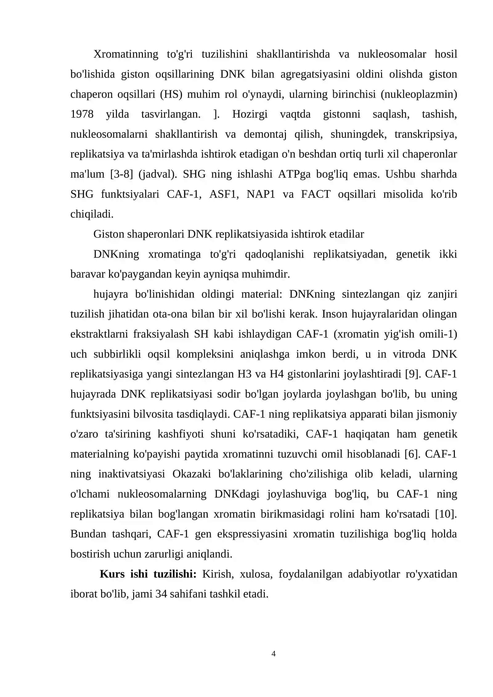 Giston shaperonlari (HCH) 4