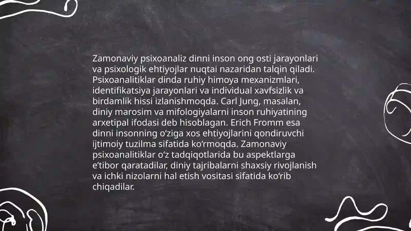 Dinning zamonaviy psixoanalitik interpretatsiyasi 4