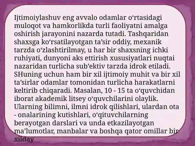 Shaxsiy taraqqiyot 4