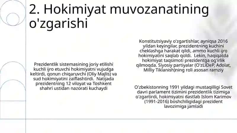 O'zbekiston Respublikasida Prezidentlik instituti 4