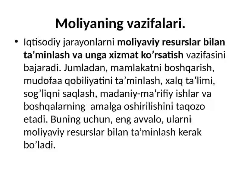 Moliya tizimi 4