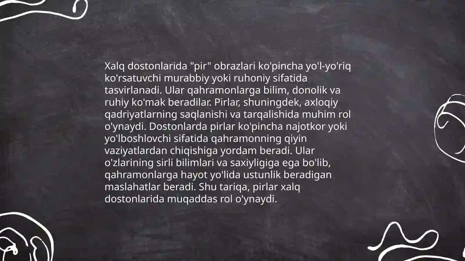 Qahramon va pirlar oʻrtasidagi aloqa 4