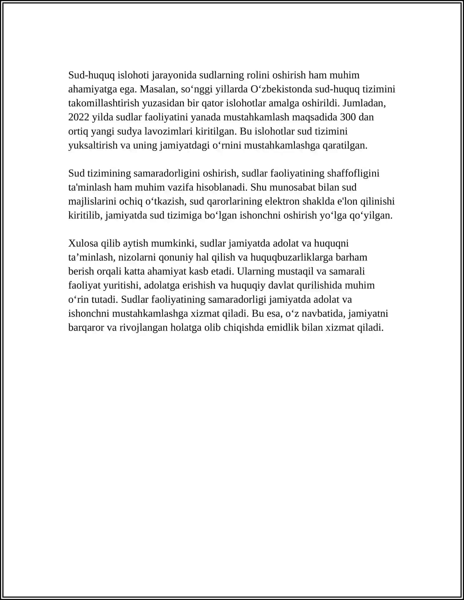 JAMIYAT HAYOTIDA SUDLAR ROLINING O'SISHI 4