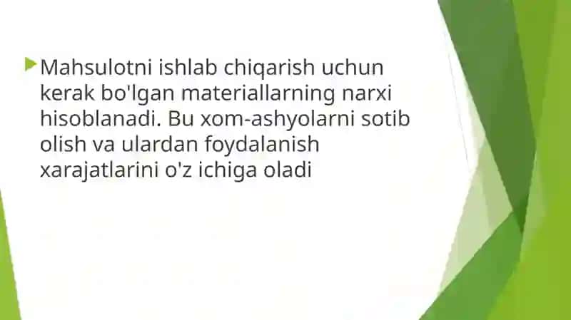 BUXGALTERYA HISOBI tan'nari hisoblash usullari 4