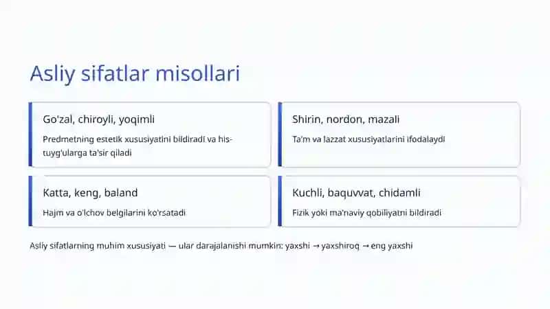 Sifatlarning Ma'no Turlari 4