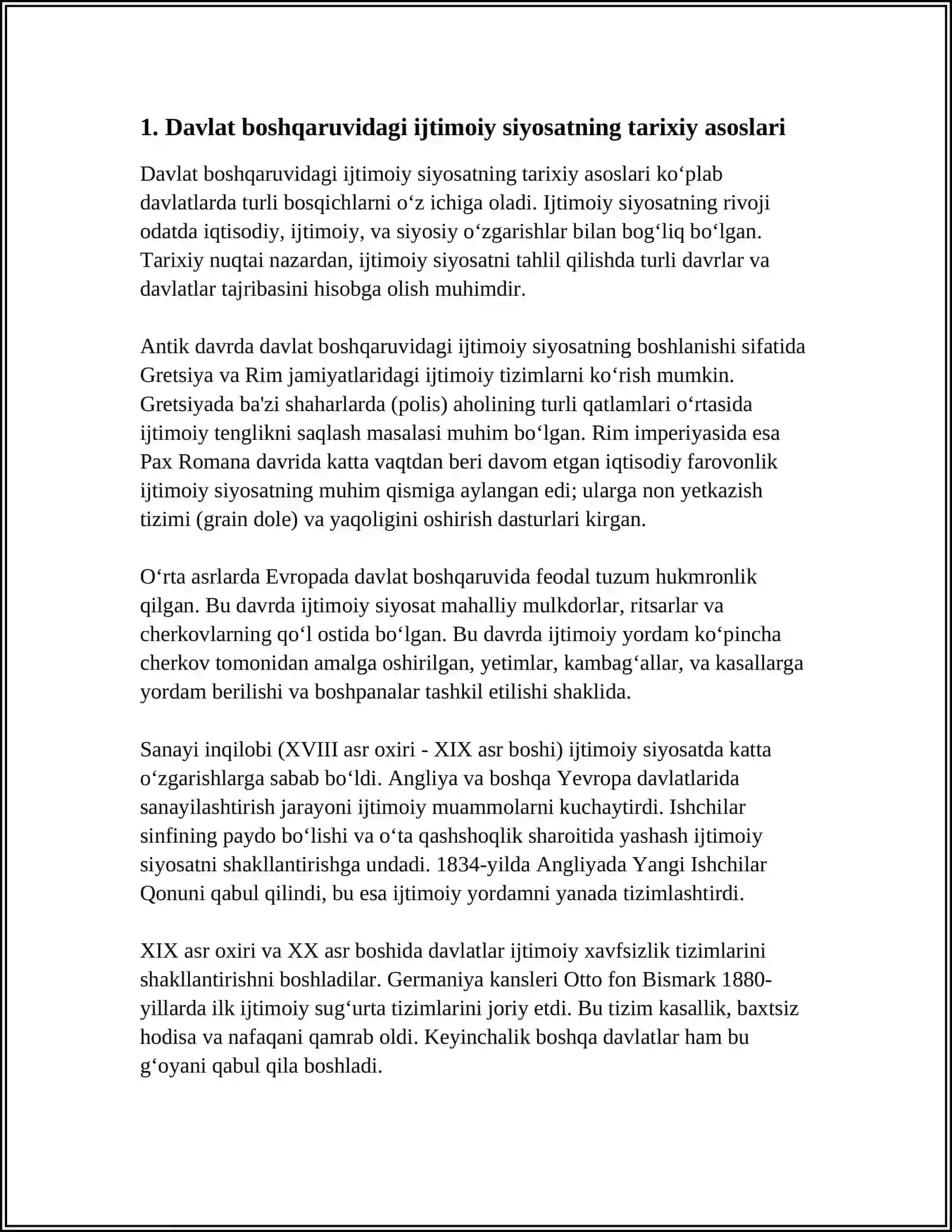 DAVLATNING IJTIMOIY SIYOSATI 4