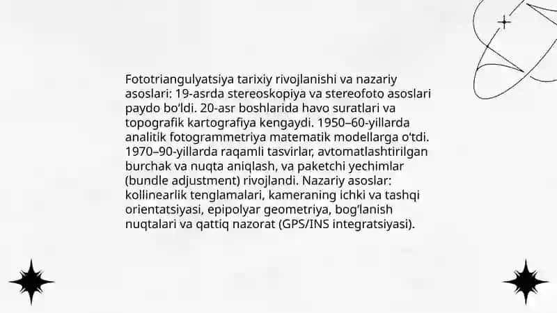 Raqamli fototriangulyatsiya 4