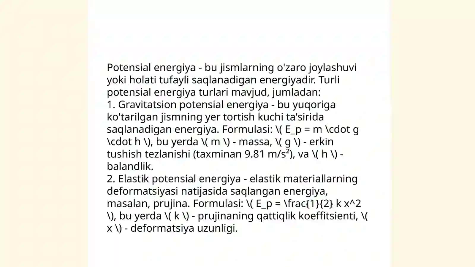 Toliq mexanik energiya 4