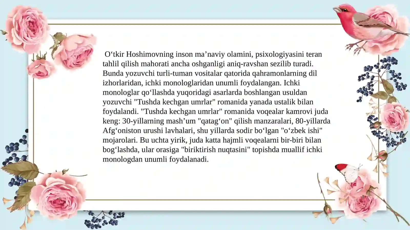 Tushda kechgan umrlar 4