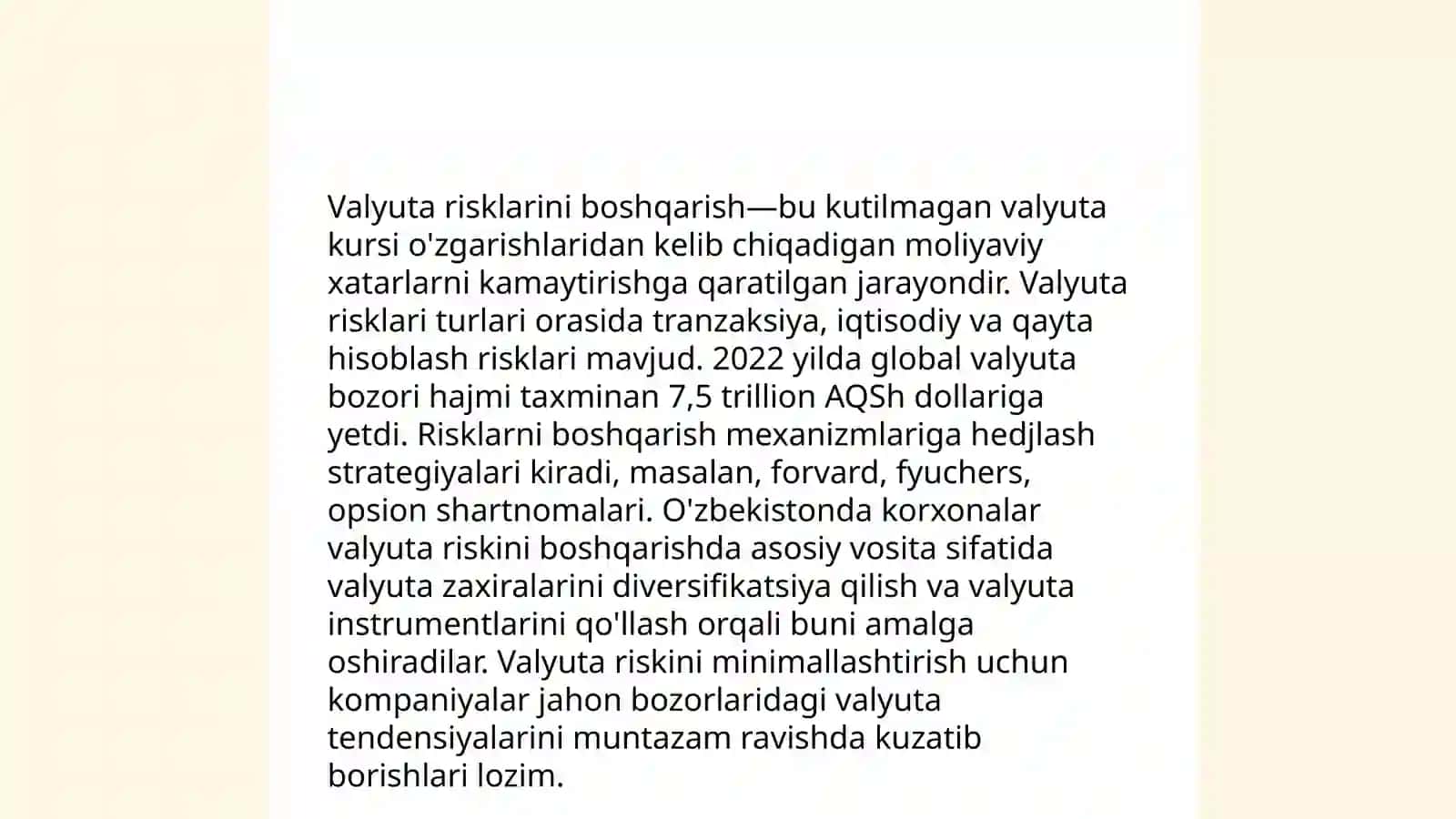 Moliyaviy riskni tahlil qilish usullari 4