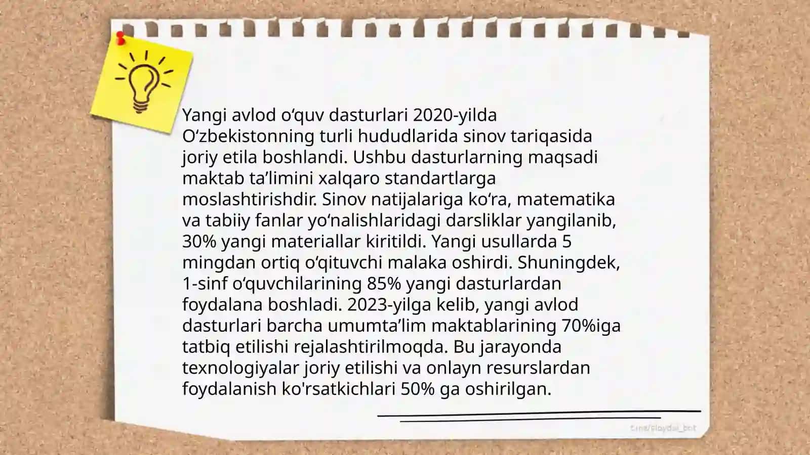 O'zbekiston Respublikasida Ta'lim sohasidagi amaldga oshirilgan islohotlar 4