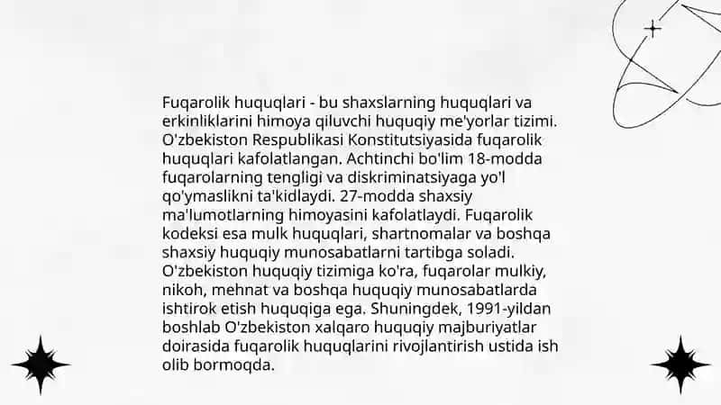 Inson huquqlari va erkinliklari tushunchasi 4