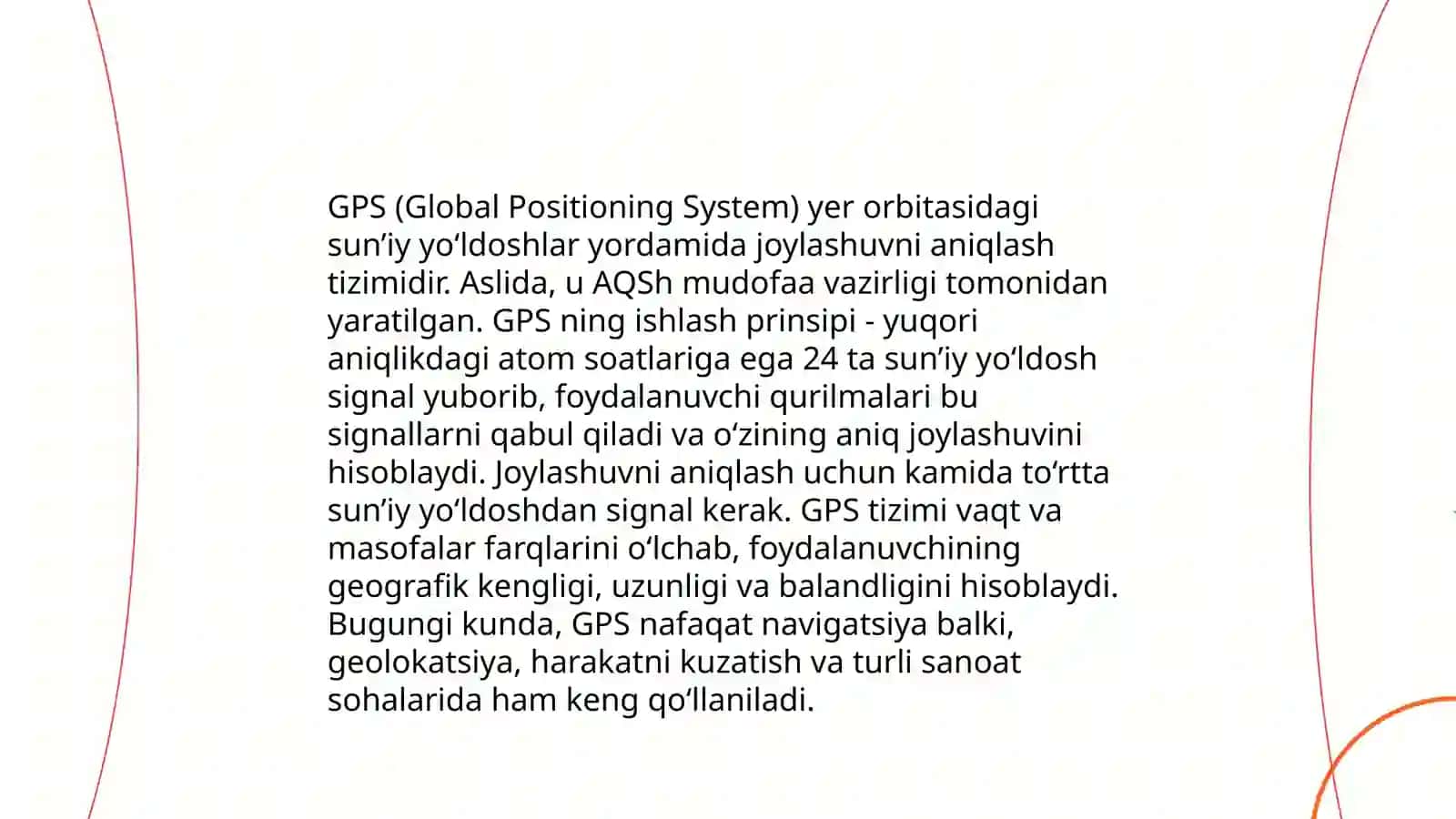 Global joylashish tizimlari va ularning turlari 4