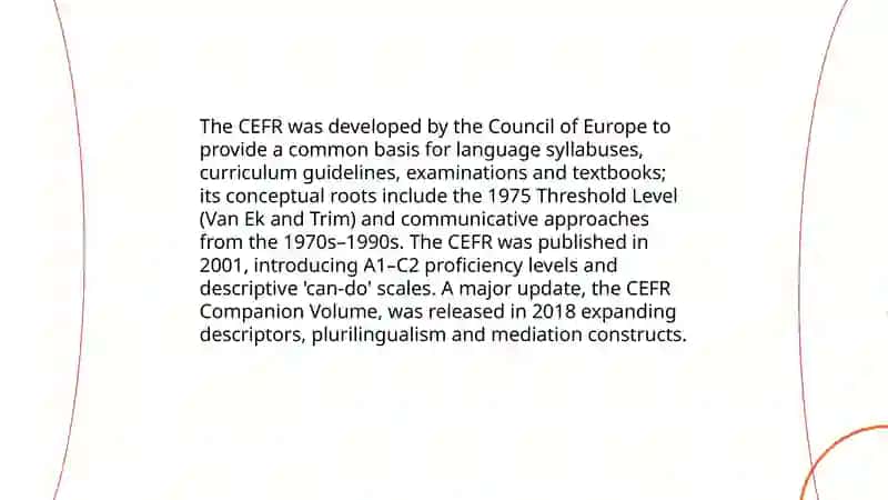 Introduction to the CEFR system 4