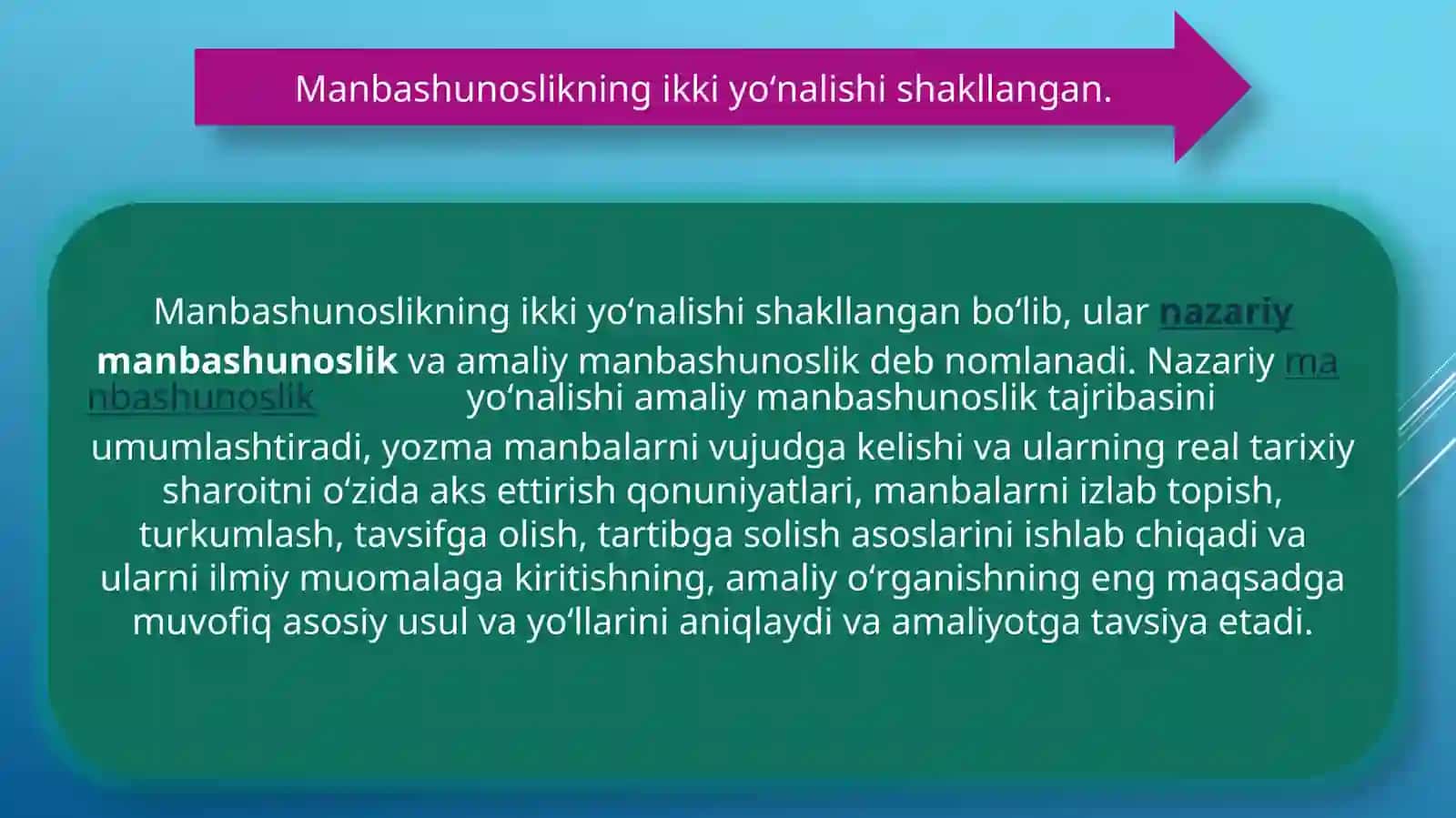 Manbashunoslik va Tarixshunoslik 4