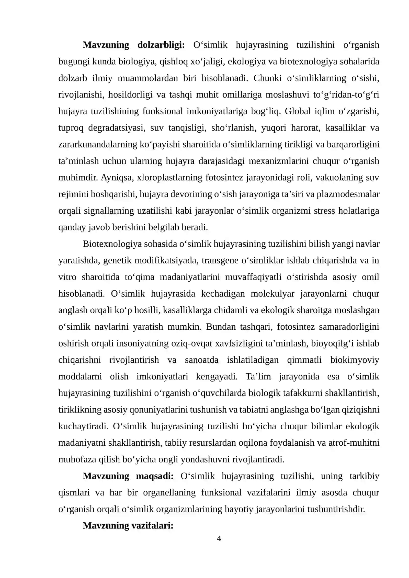 O‘simlik hujayrasining tuzilishi 4
