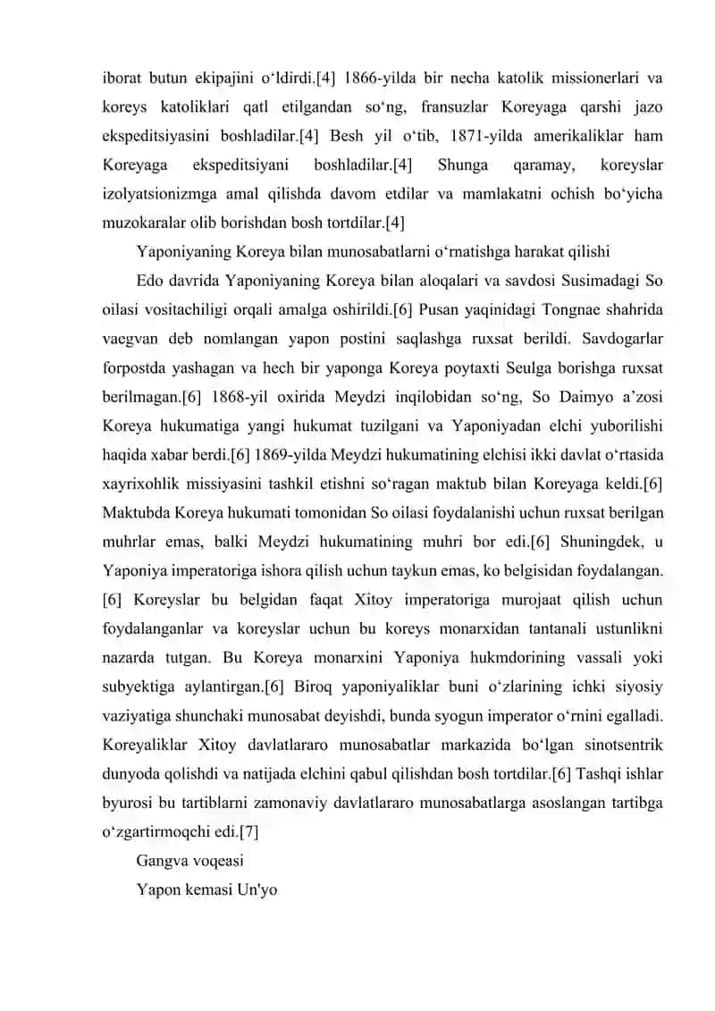 KOREYANING YAPONIYA MUSTAMLAKASIGA AYLANISHI 4