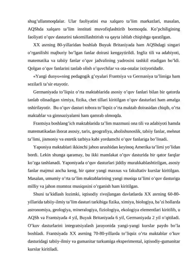 RIVOJLANGA DAVLAT TA'LIM TIZIMI 4