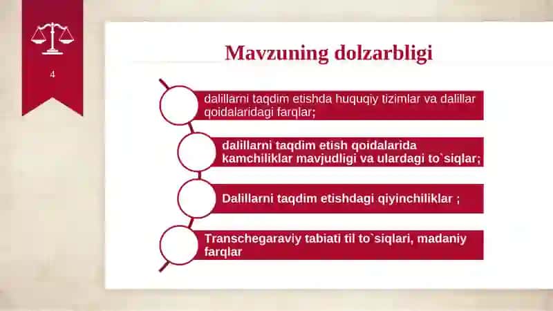Xalqaro fuqarolik protsessida dalillarni taʼminlash 4