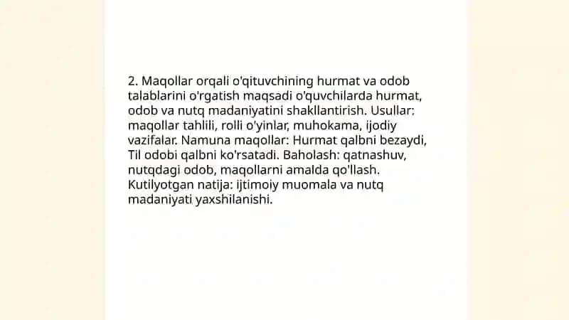 O'zbek xalq maqollarida nutq odobining aks etishi 4