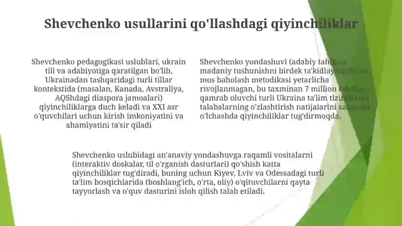 Shevchenko pedagogikasi 4