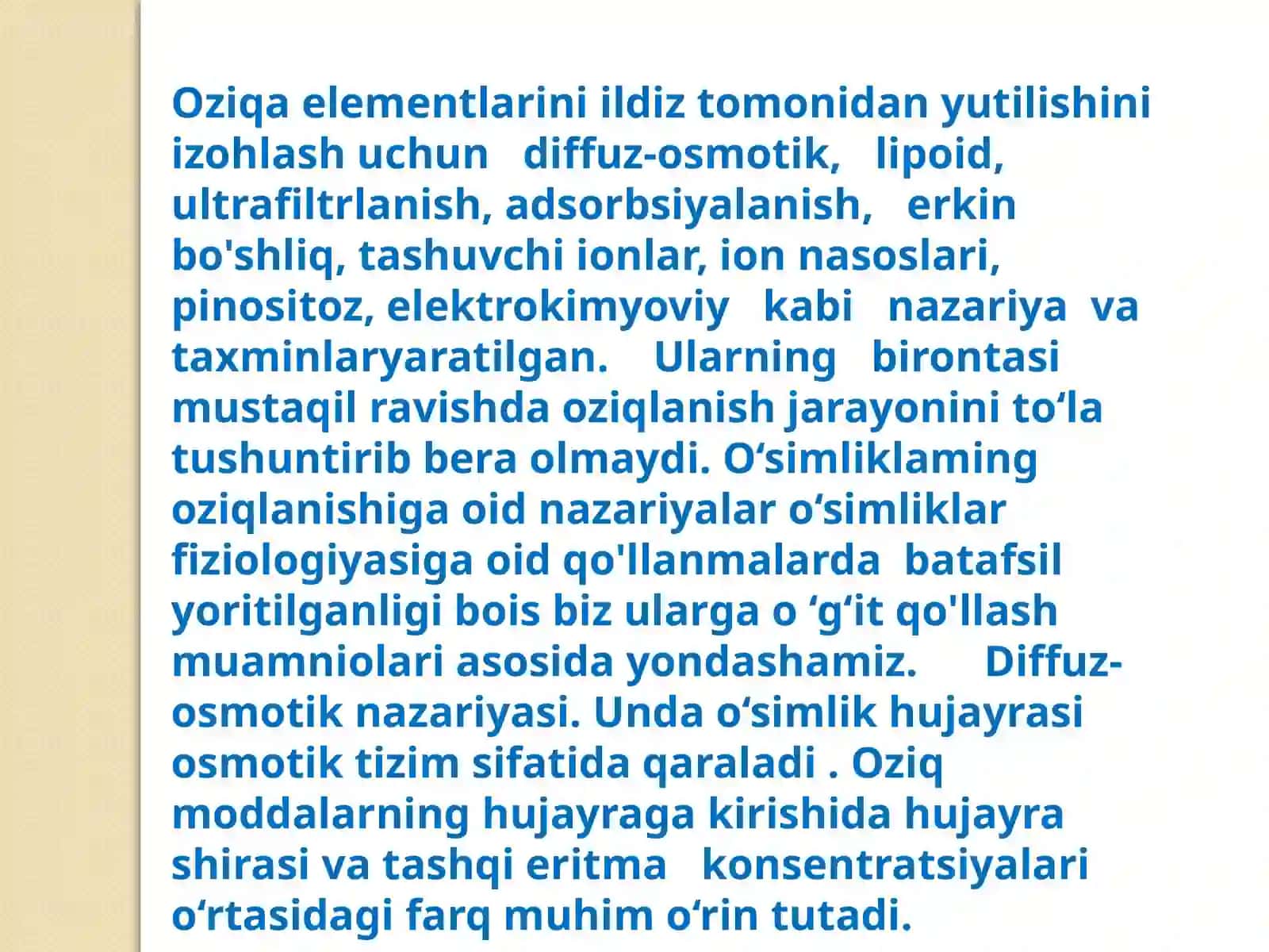 OZIQ ELEMEINTLARNING YUTILISHIGA DOIRNAZARIYALAR 4