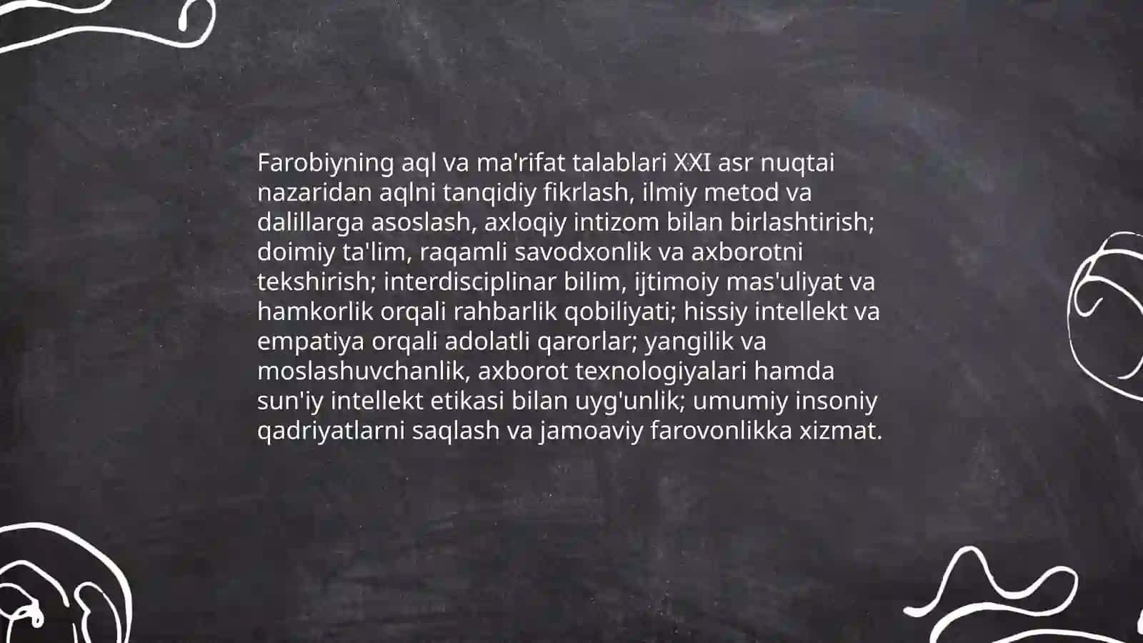 Abu Nasr Farobiyning fozil kishi xususiyatlari 4