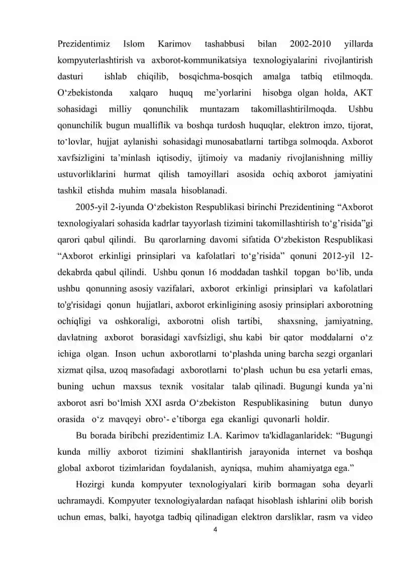 «SONLI USULLAR» 4